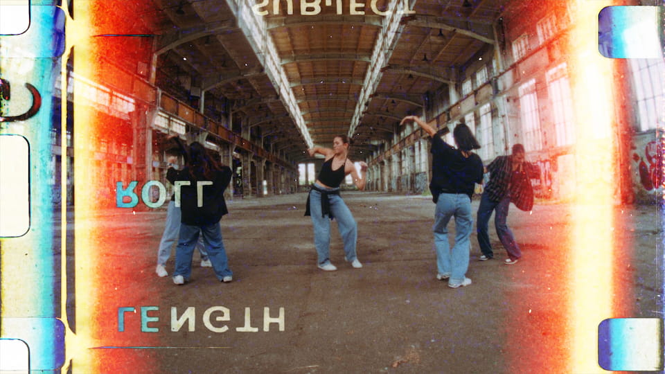 Film Burn - Vertical Strips