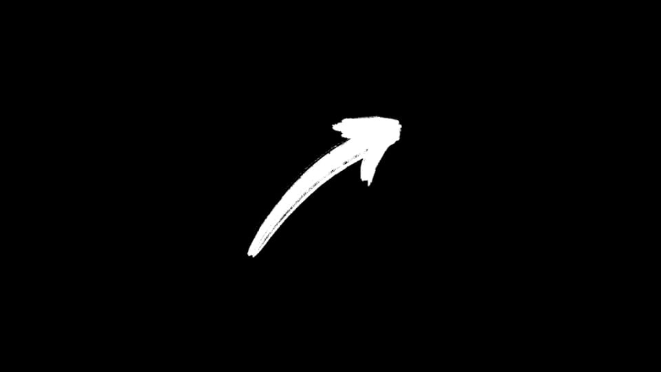 Arrow - Bold Brush Up Right