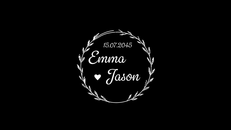 Wedding - Floral Frame