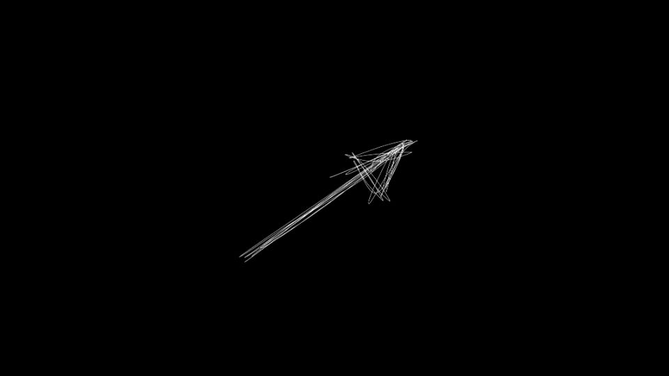 Arrow - Sketch Line Up Right