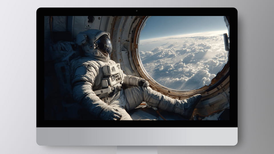 Device Frame - Desktop Silver