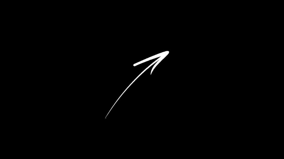 Arrow - Slim Curved Up Right