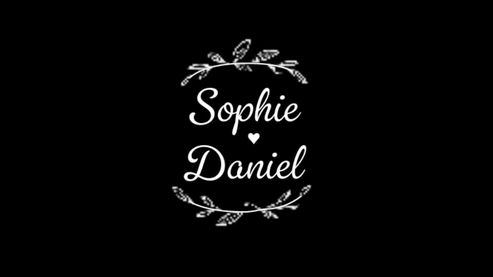 Wedding - Vertical Floral Frame