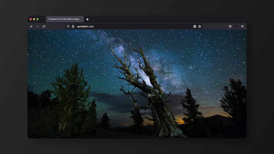 Browser Frame - Firefox Dark Window