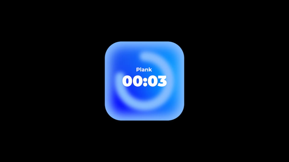 Timer - Blue Circular Countdown
