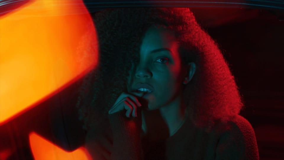 Light Leak - Neon Red Block