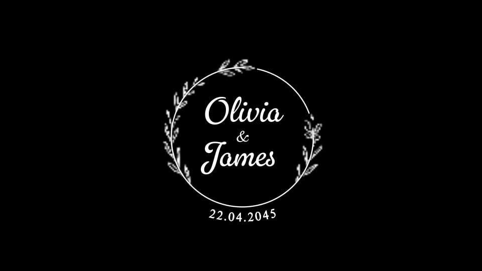 Wedding - Circular Floral Frame