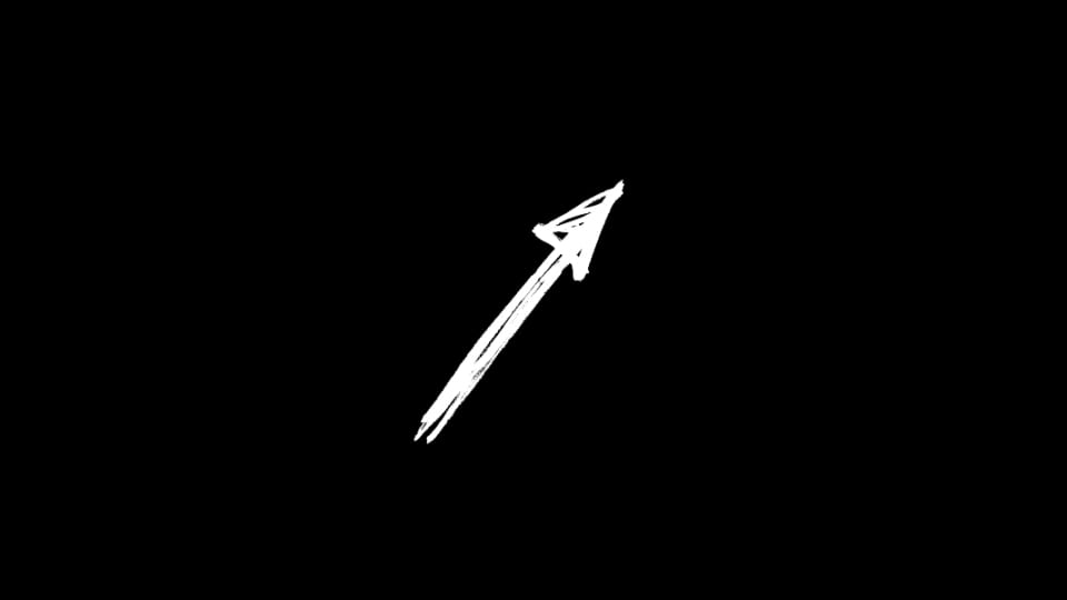 Arrow - Bold Sketch Up Right