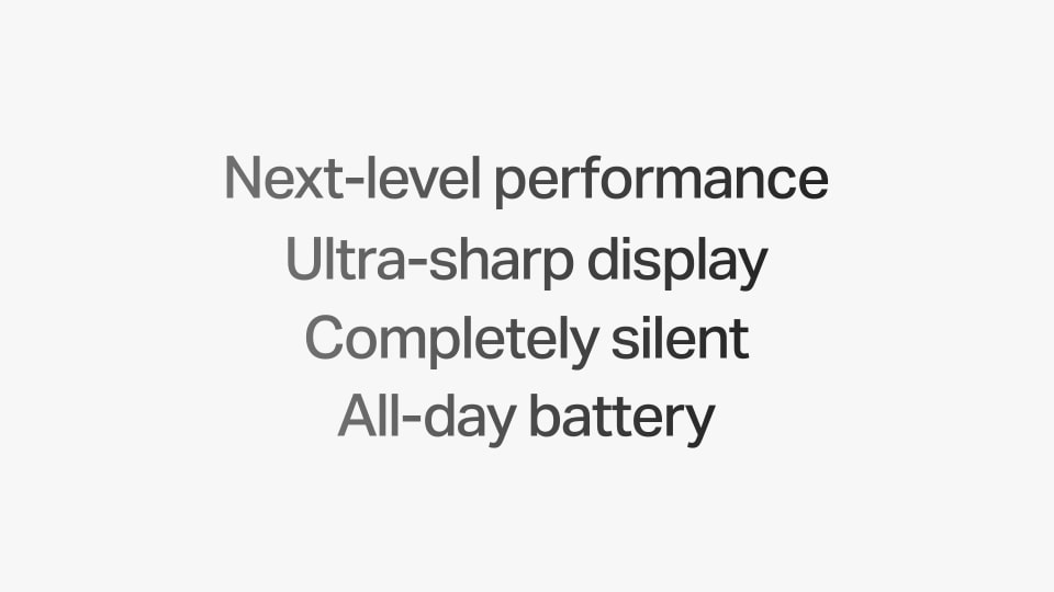 Apple - 4 Lines (White)