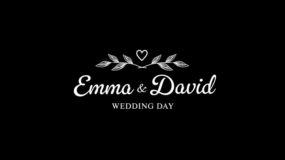 Wedding - Heart with Leaf Divider