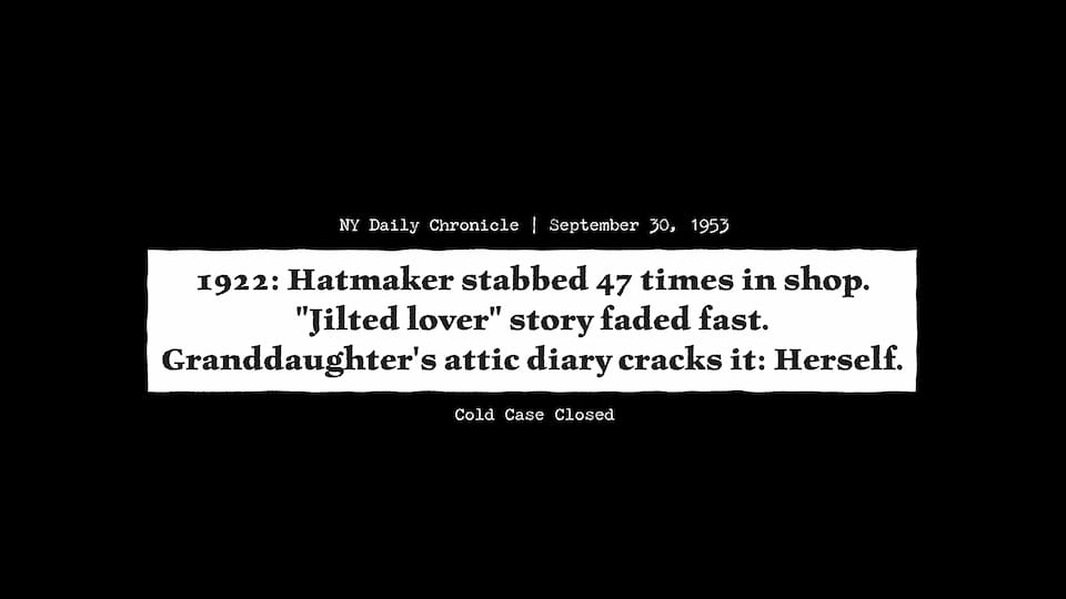 Text - Newspaper Strip Word Reveal