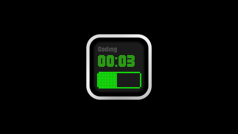 Timer - Green Pixel Panel