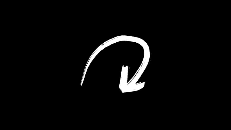 Arrow - Bold Brush Curve Down