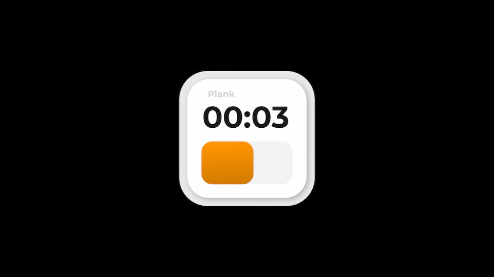 Timer - White Widget Block