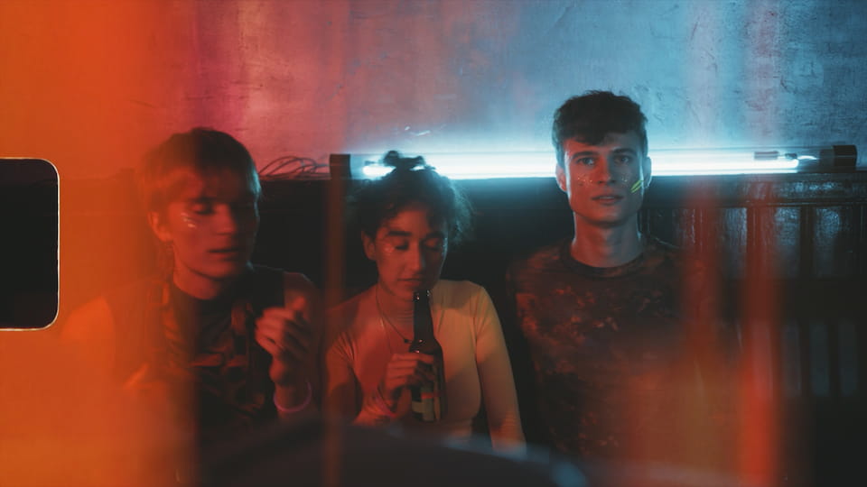 Film Burn - Vertical Stripes