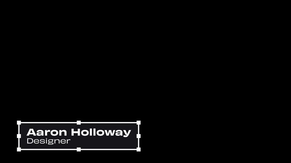 Lower Third - with Handles