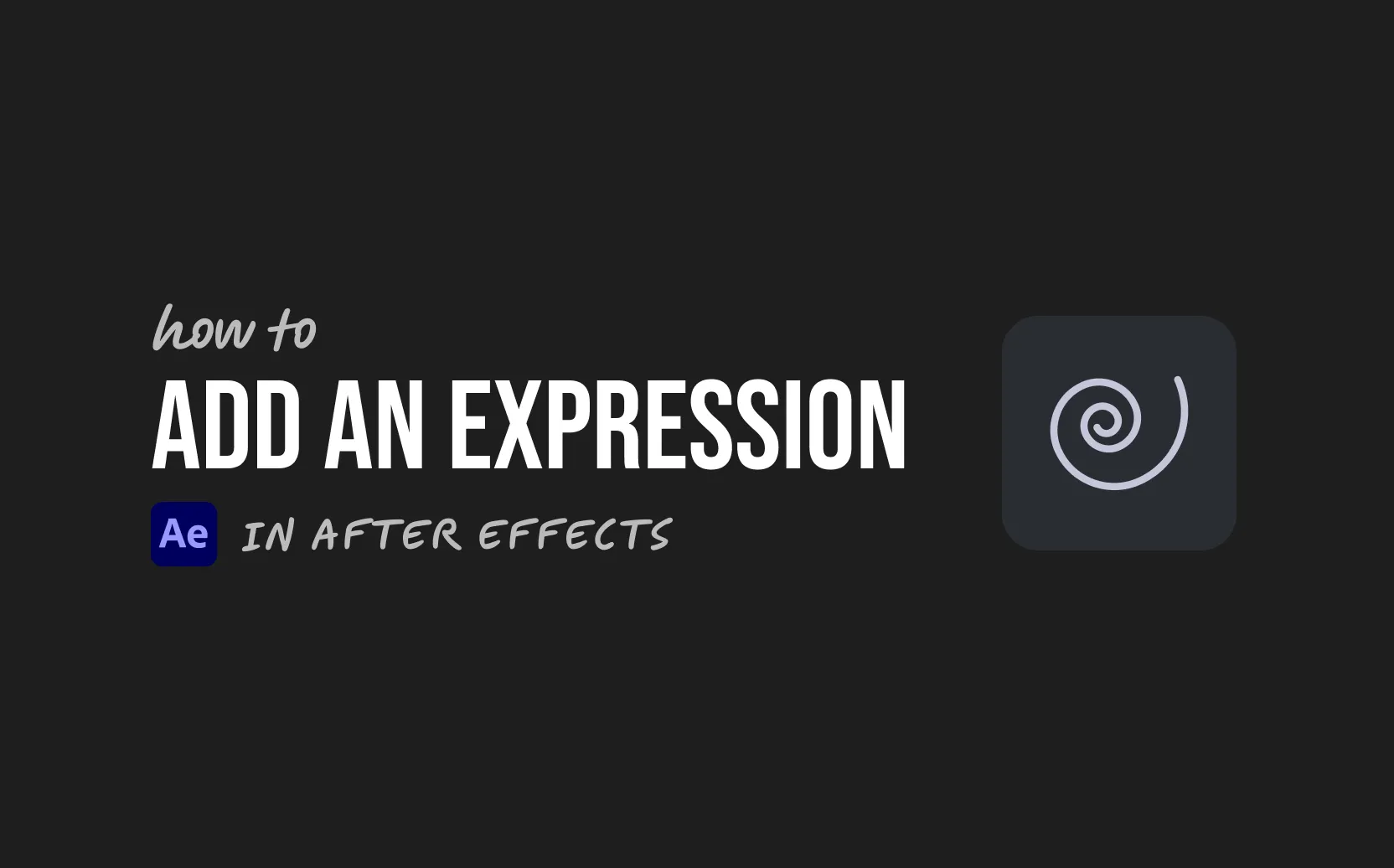 How to Add an Expression in After Effects (Quick Guide)