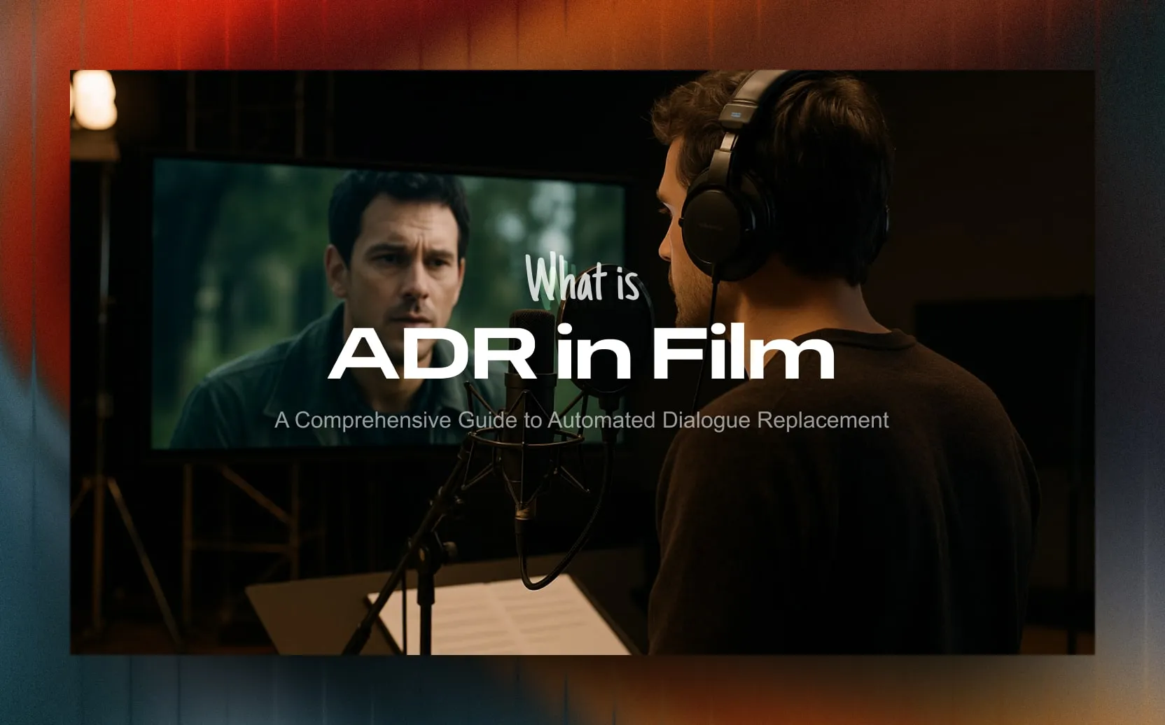 What is ADR in Film? The Complete Guide