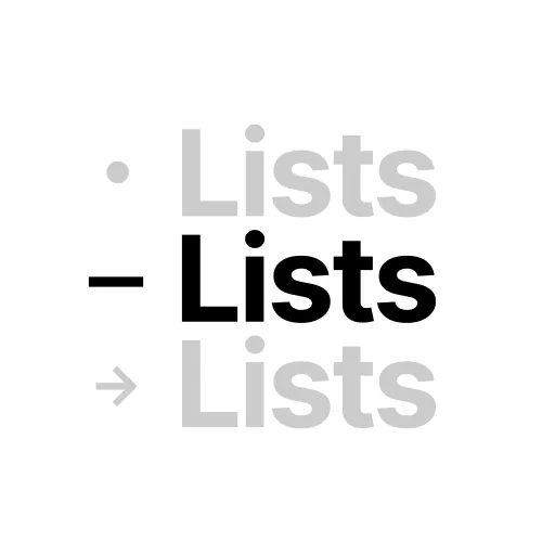 List Texts